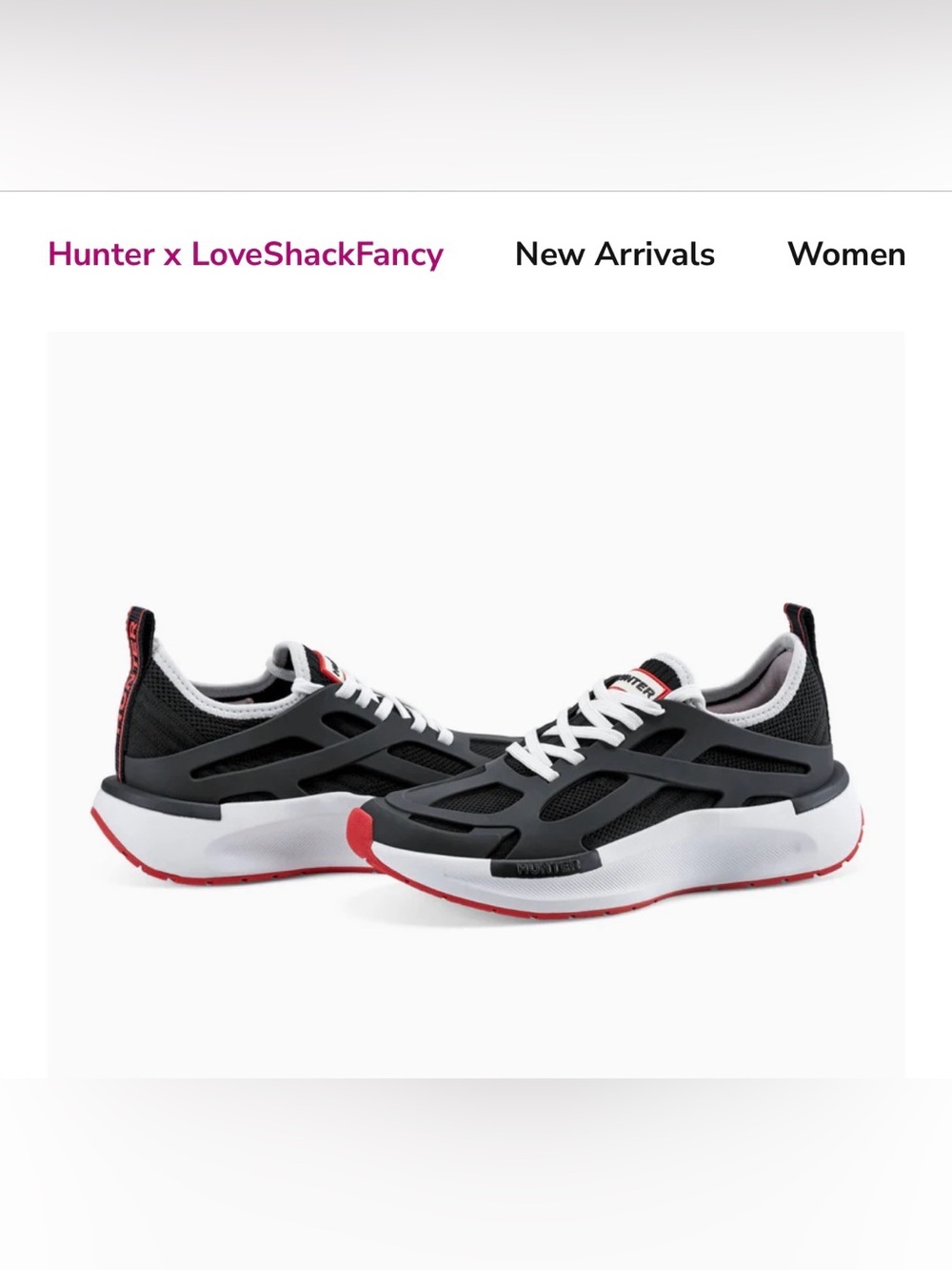 Hunter Love Shack Men’s Sneakers NWT